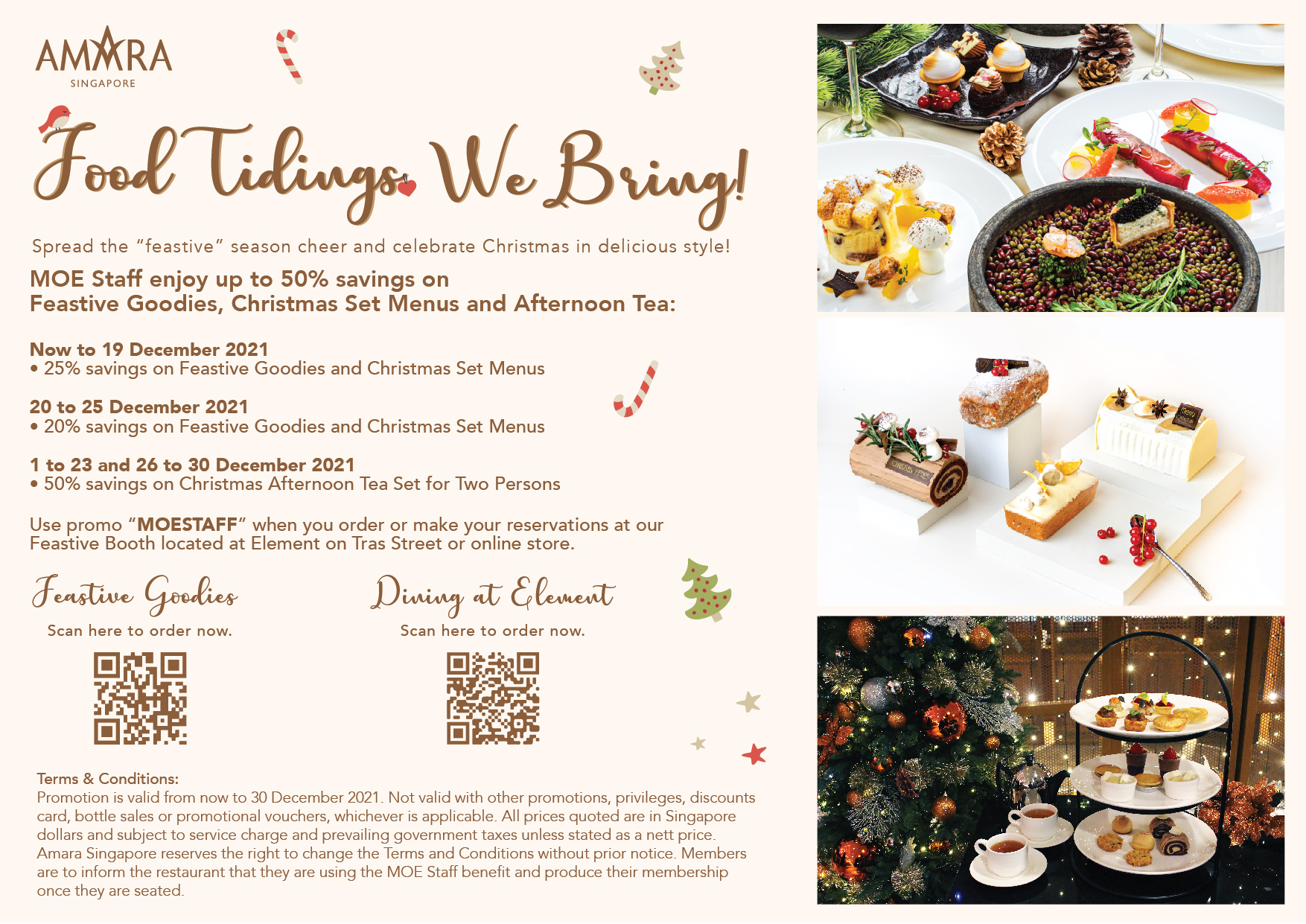 Amara Singapore Christmas Takeaway and Set Menus Ministry of